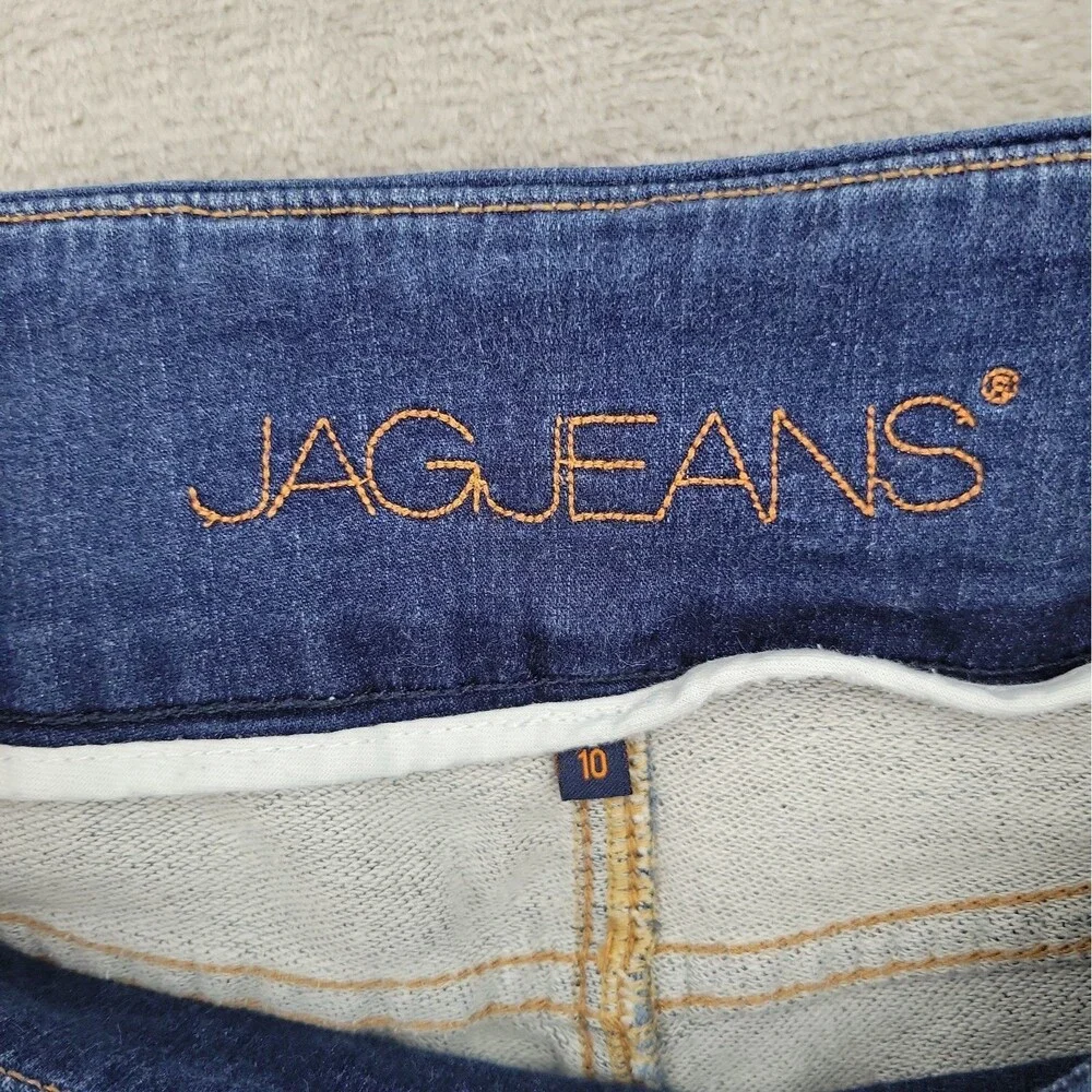 Jag Womens Pull On Jeans Size 10 High Rise Skinny Western Glove Works 30x29